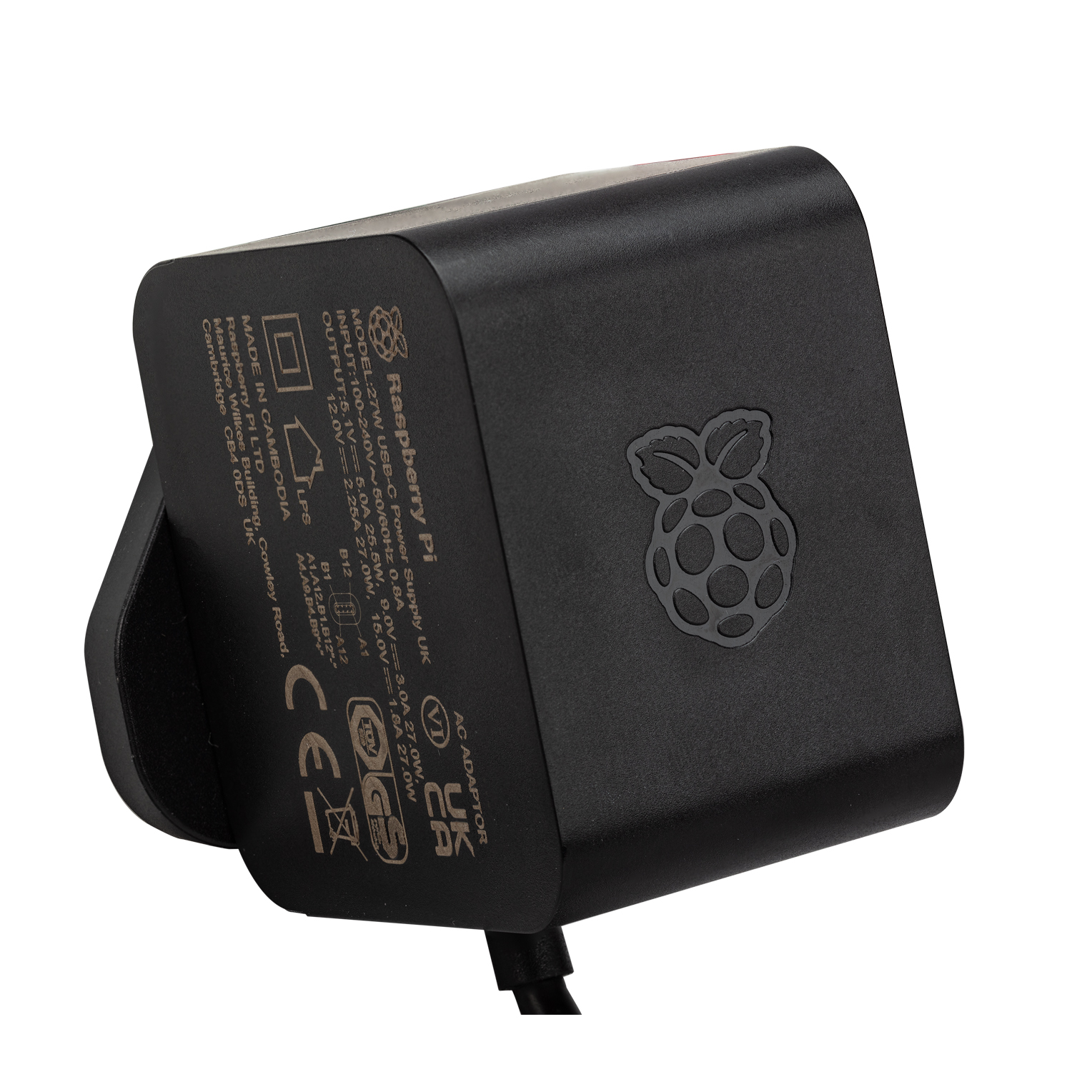 Raspberry Pi 27W USB-C Netzteil schwarz