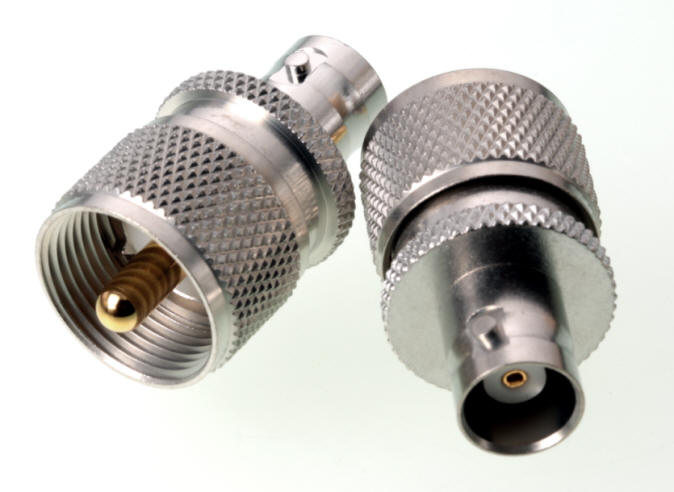 Adapter UHF-/PL-Stecker / BNC-Buchse