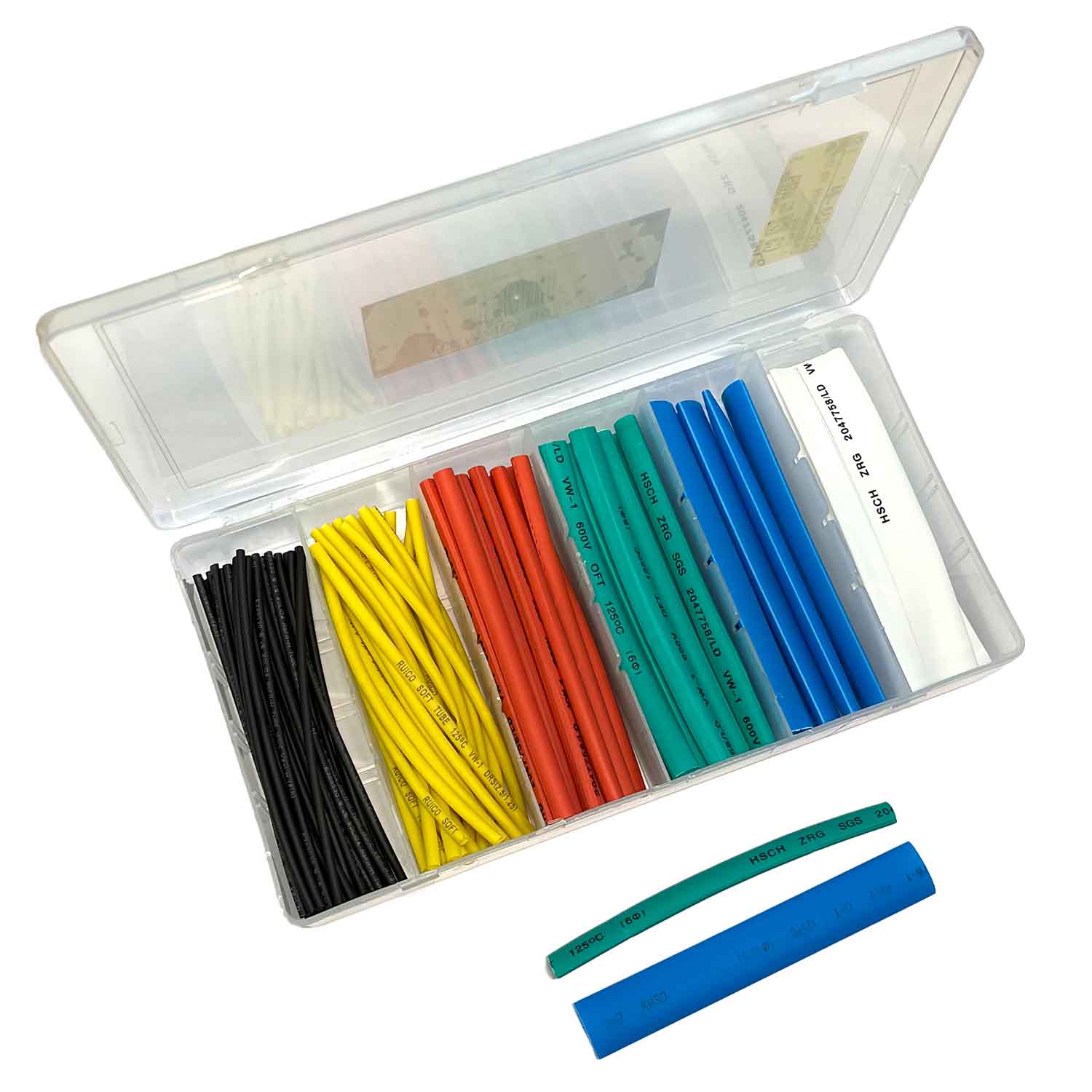 Schrumpfschlauch-Set, bunt 100x10cm