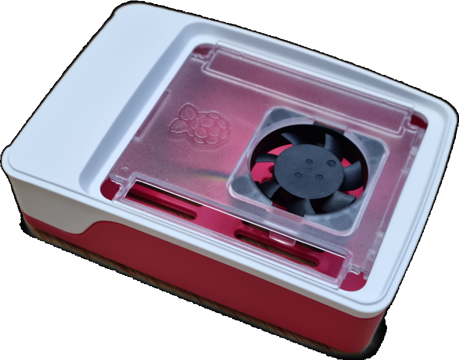 Raspberry Pi 5 Gehäuse für Pi 5 rot/weiß