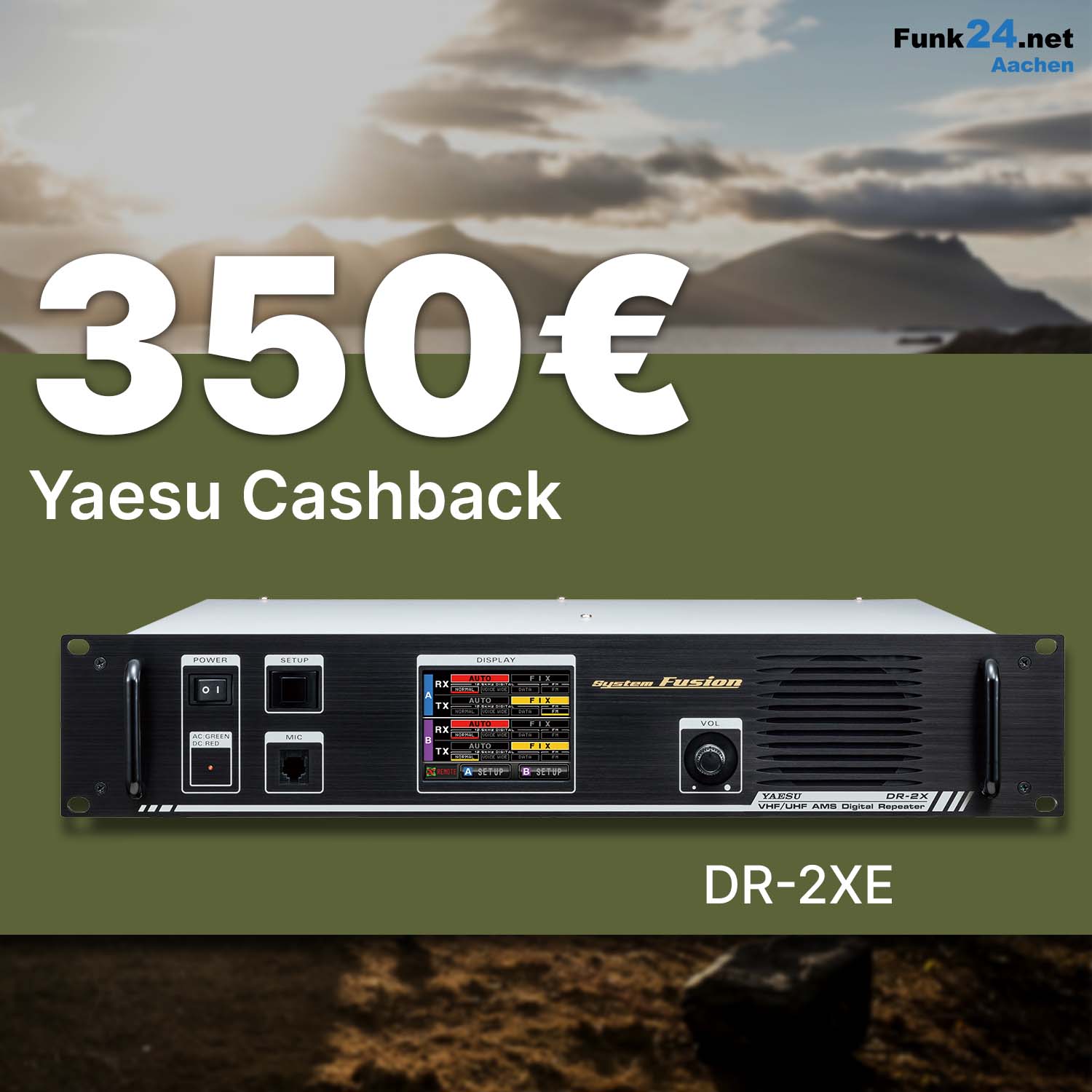 Yaesu DR-2XE System Fusion Repeater
