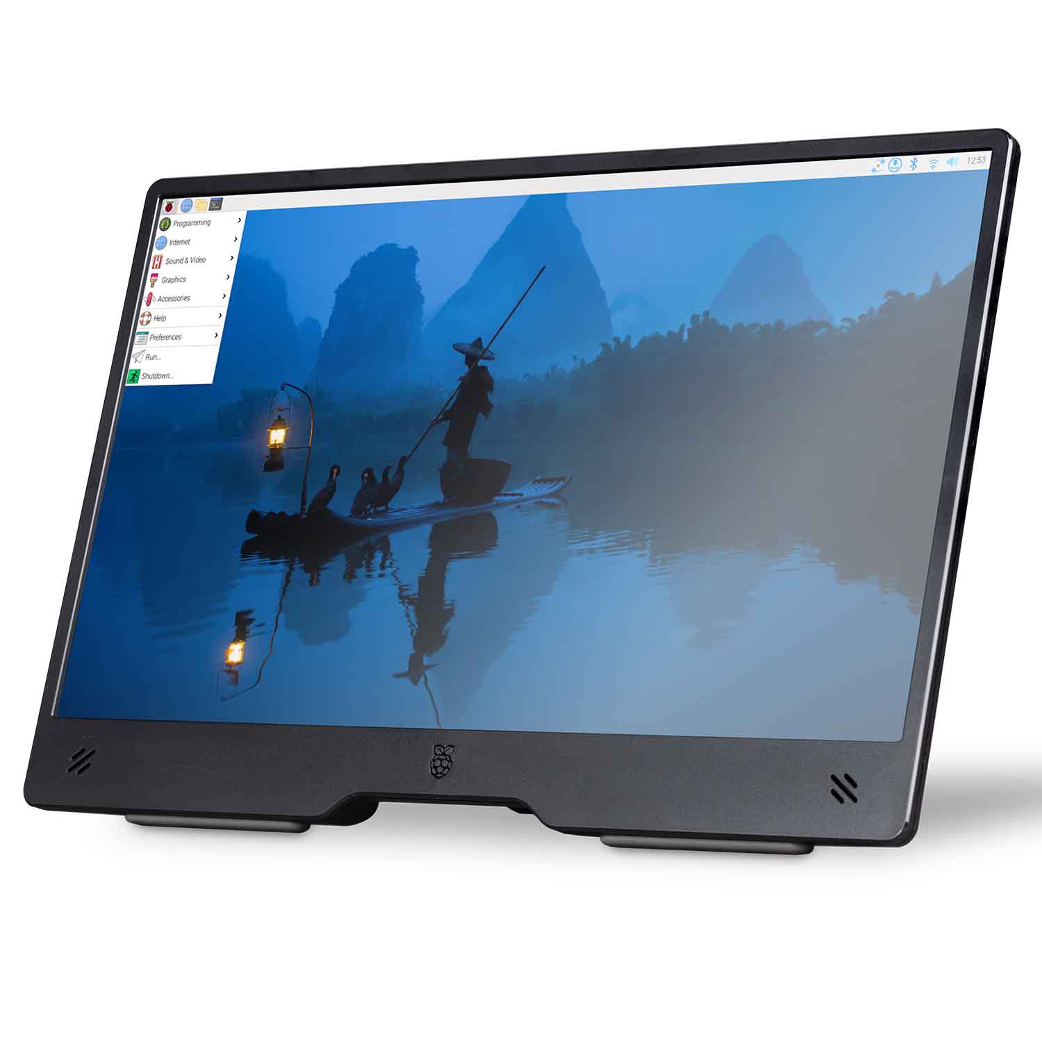 Raspberry Pi Monitor schwarz