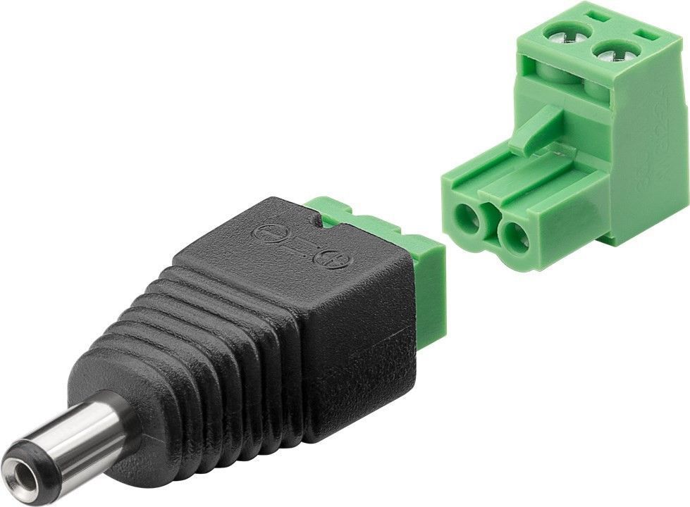 Hohlstecker / DC-Stecker auf Schraubklemme abn.