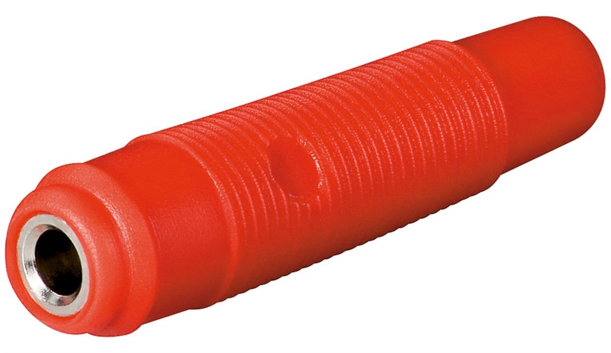 SKS Hirschmann Bananenbuchse Kupplung rot