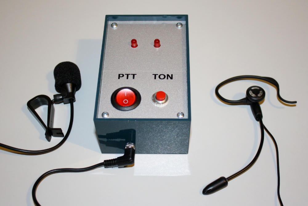 DK1TEO HandsFree Gehäuse und Mikrofon