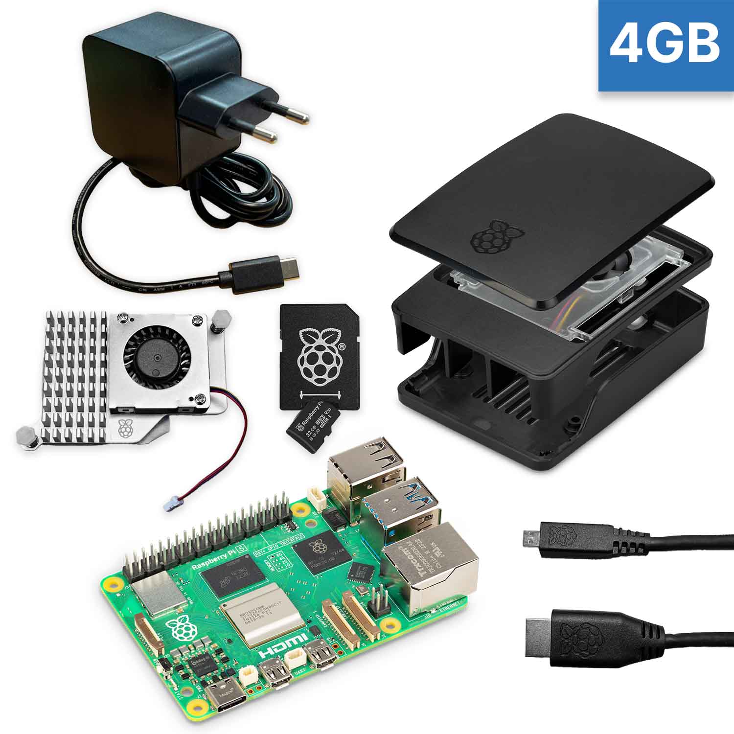 Raspberry Pi 5 "XL-Bundle" schwarz 4GB RAM