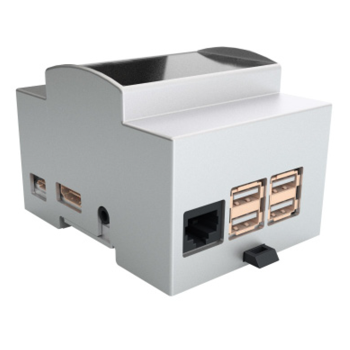 Hutschienengehäuse / DIN Rail KIT 4M XTS für Raspberry Pi 3