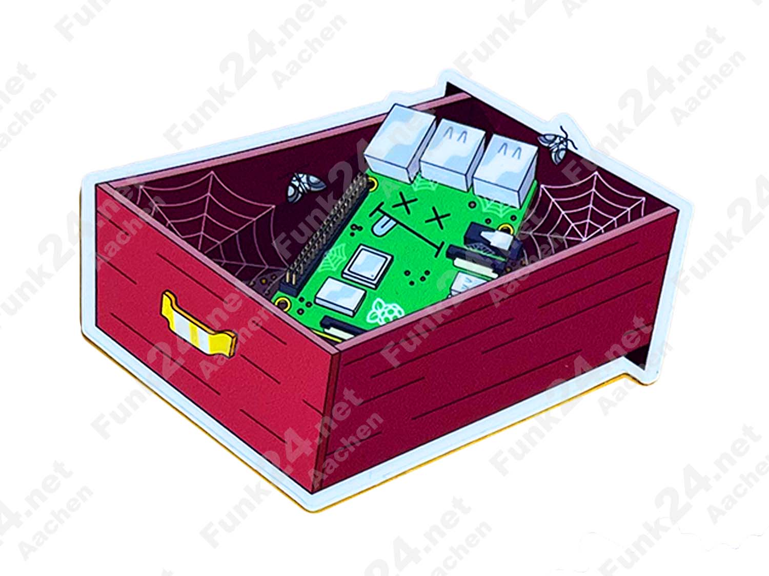 Raspberry Pi Aufkleber / Sticker "Schublade"