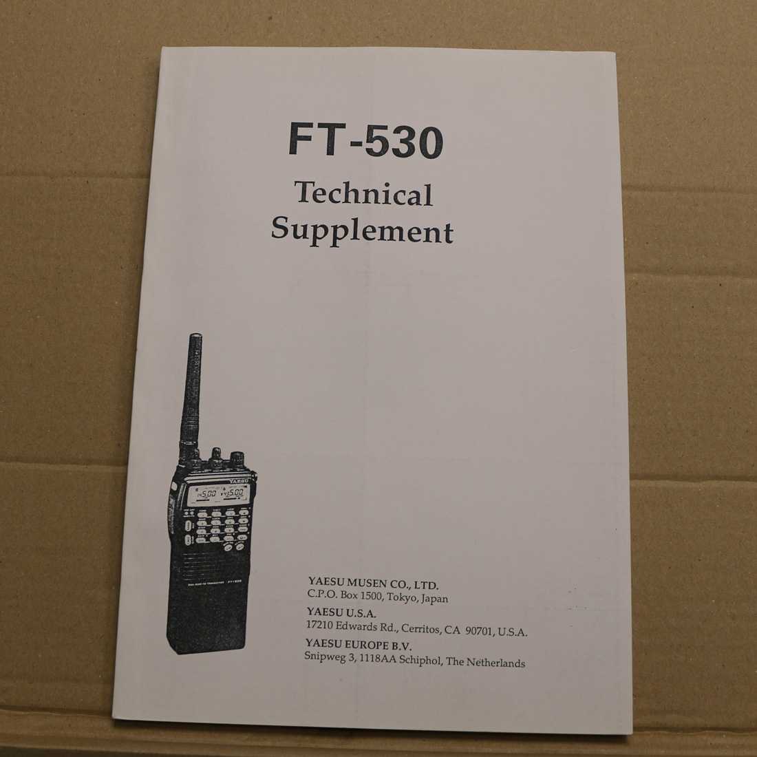 Yaesu FT-530 Technical Supplement