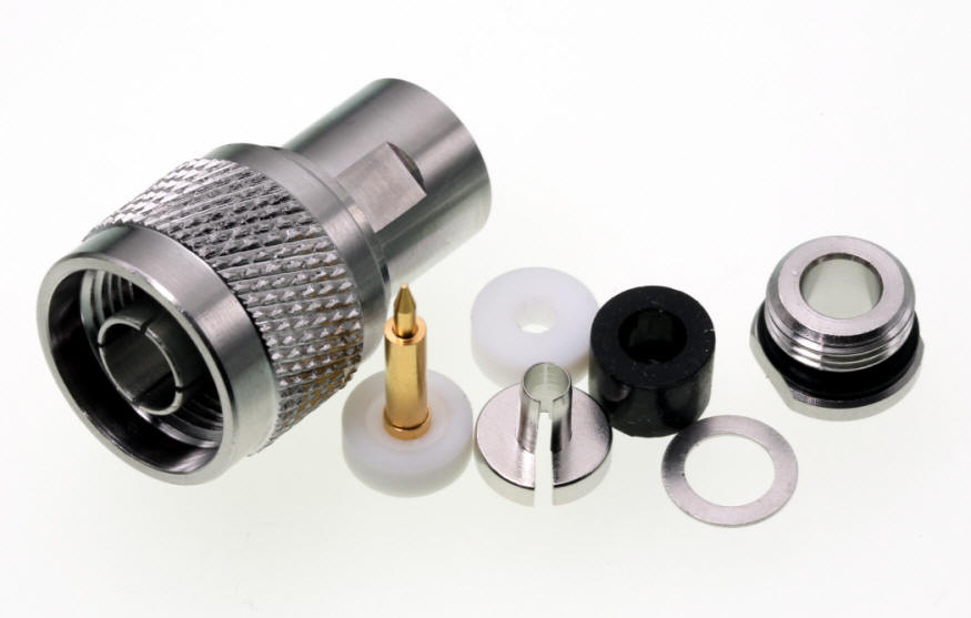 N-Stecker für 5mm Koaxialkabel, z.B. RG58, Aircell 5 u.a.