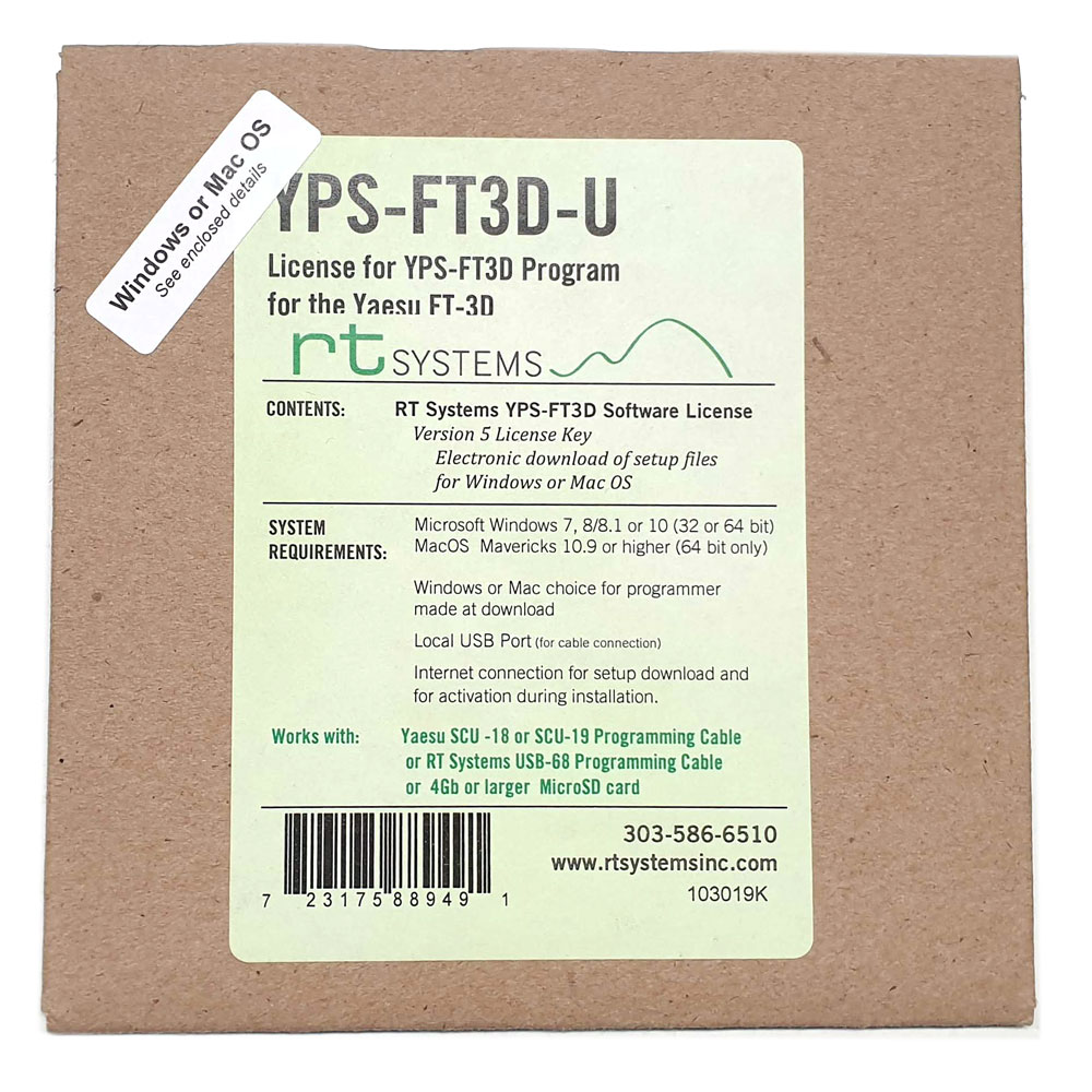 RT-Systems YPS-FT3D-U für Yaesu FT-3D