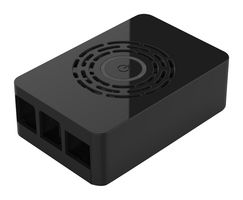 Gehäuse für Pi 4 mit Ein/Aus-Taste, schwarz