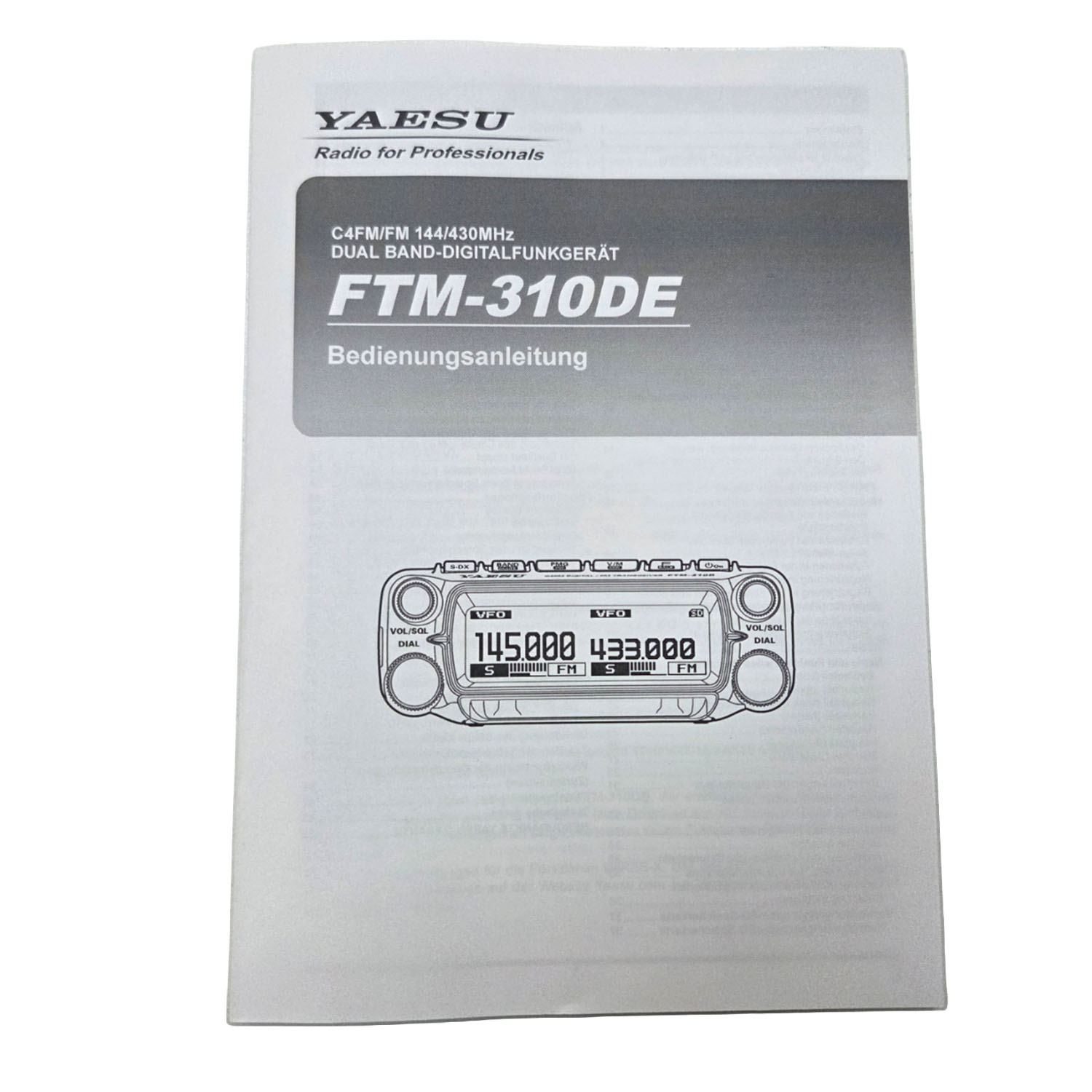 FTM-310 Bedienungsanleitung