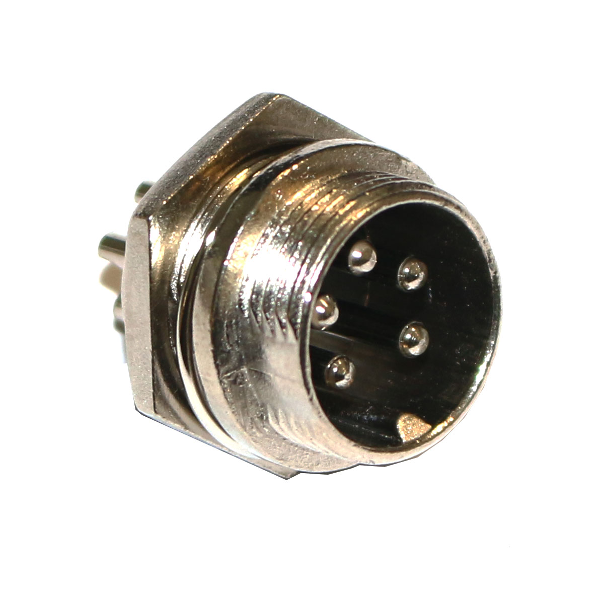 Mikrofonstecker Einbaubuchse 5-polig