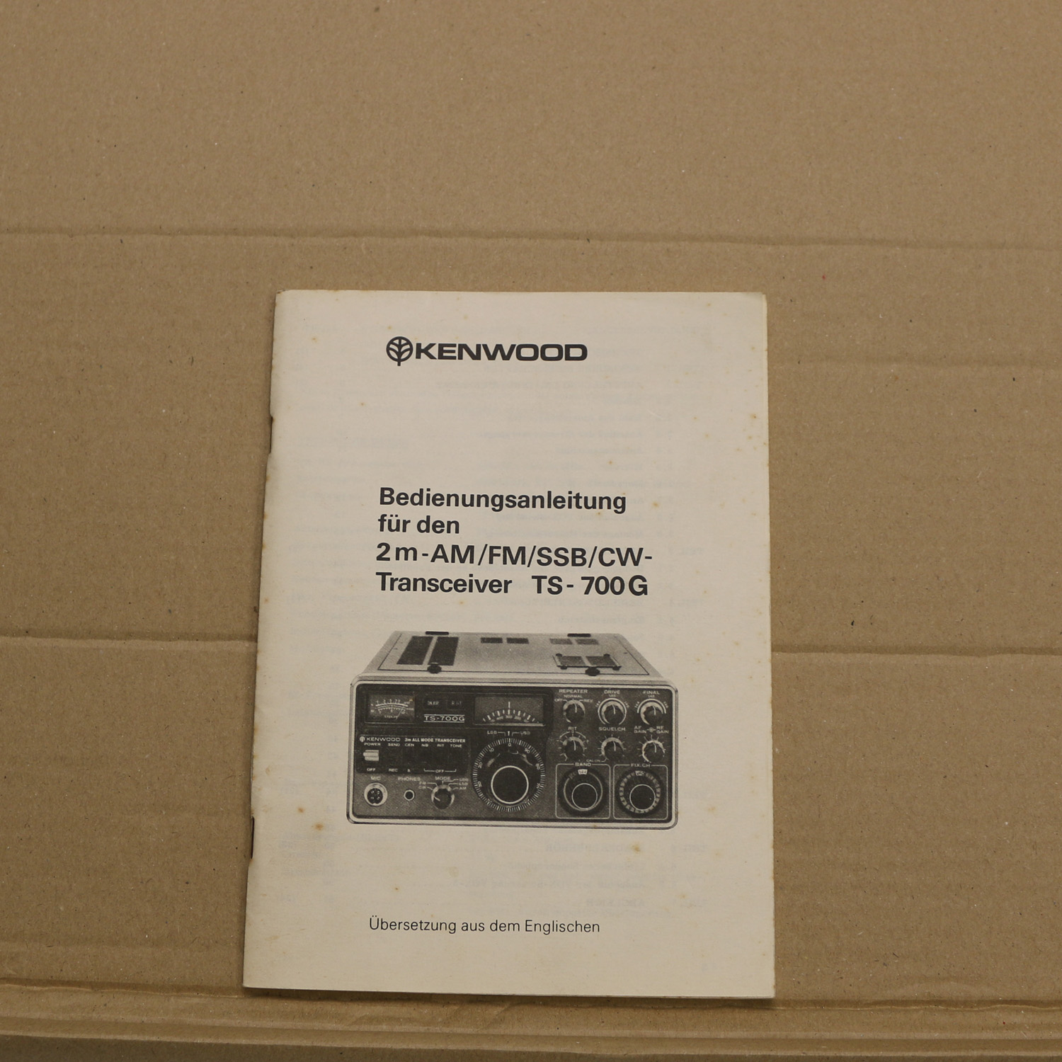 Kenwood TS-700G Bedienungsanleitung