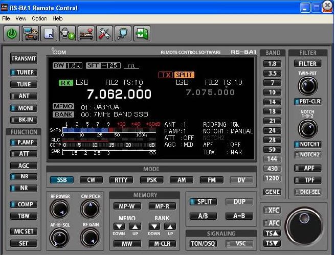 Icom RS-BA1 IP-Fernsteuer-Software für Icom Version 2
