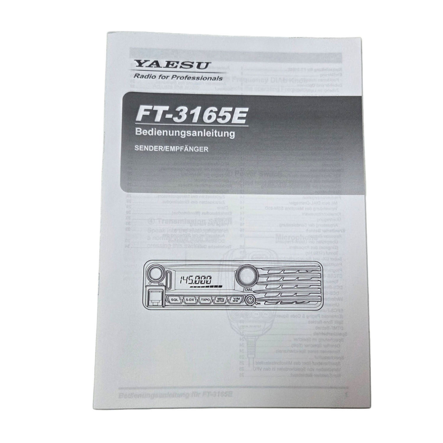 FT-3165 Bedienungsanleitung