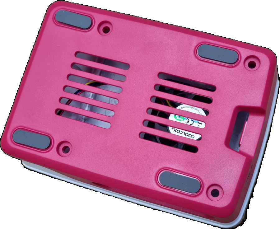 Raspberry Pi 5 Gehäuse für Pi 5 rot/weiß