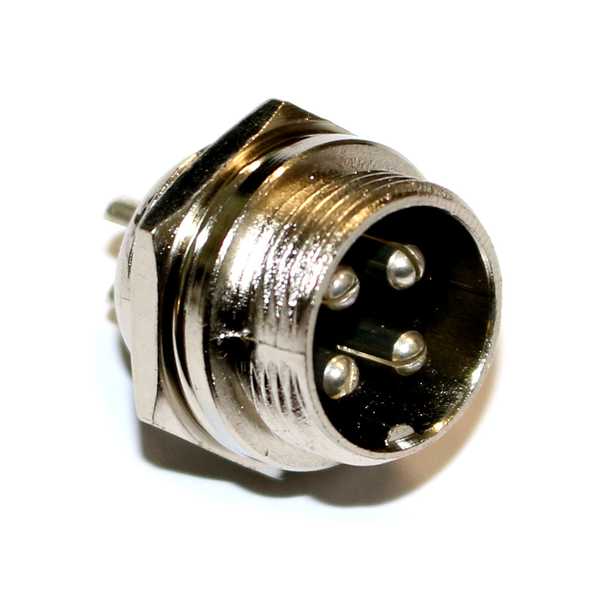 Mikrofonstecker Einbaubuchse 4-polig