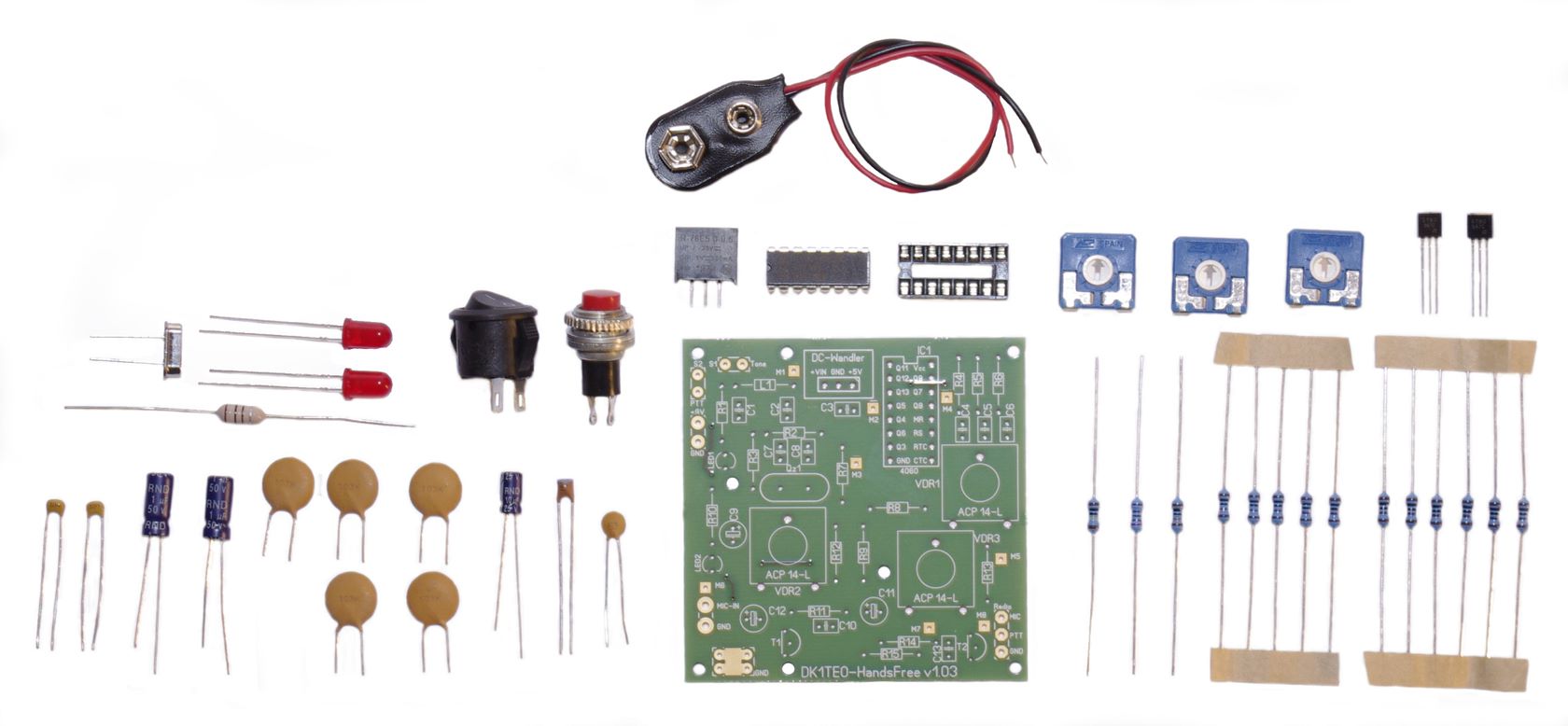 DK1TEO HandsFree Funk KFZ-Freisprech Bausatz