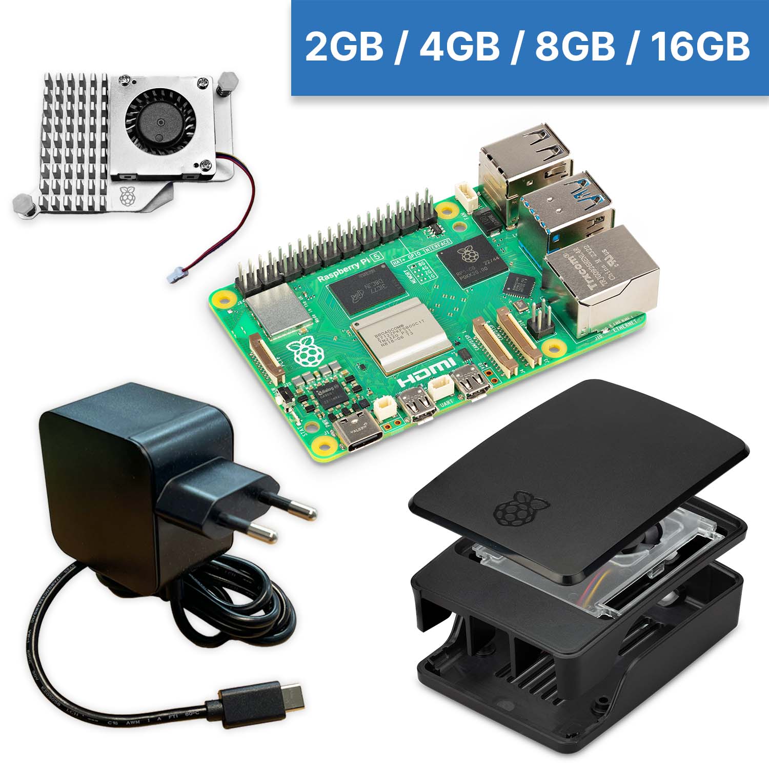 Raspberry Pi 5 "S-Bundle" schwarz