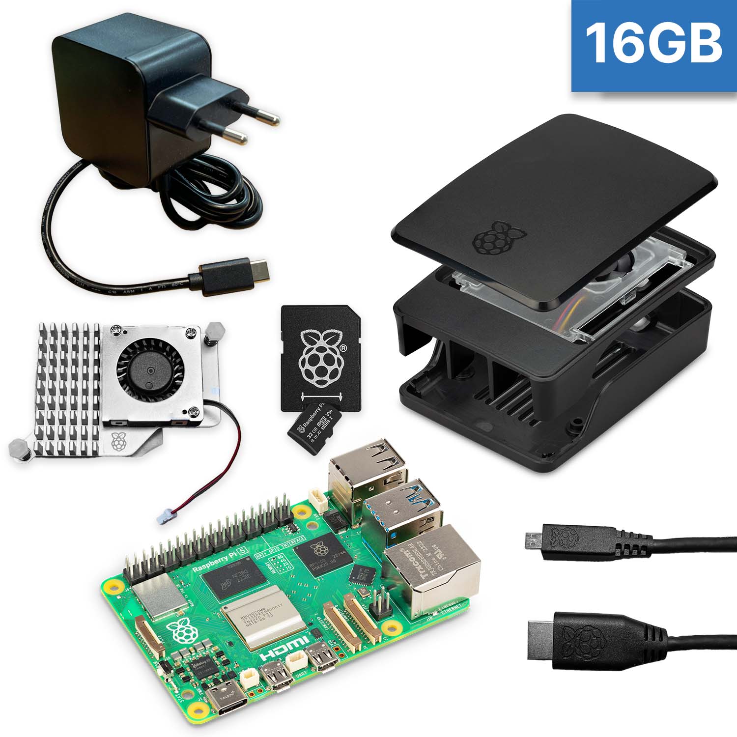 Raspberry Pi 5 "XL-Bundle" schwarz 16GB RAM