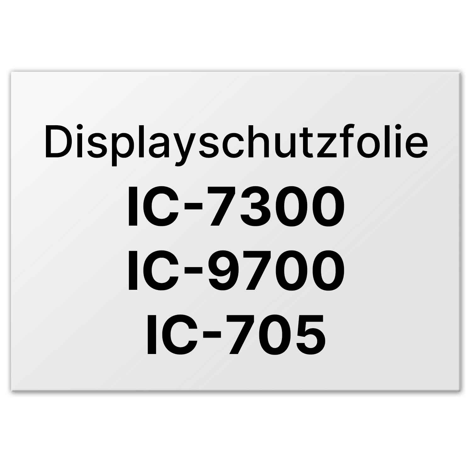 Displayschutzfolie ICOM IC-7300 / IC-9700 / 705