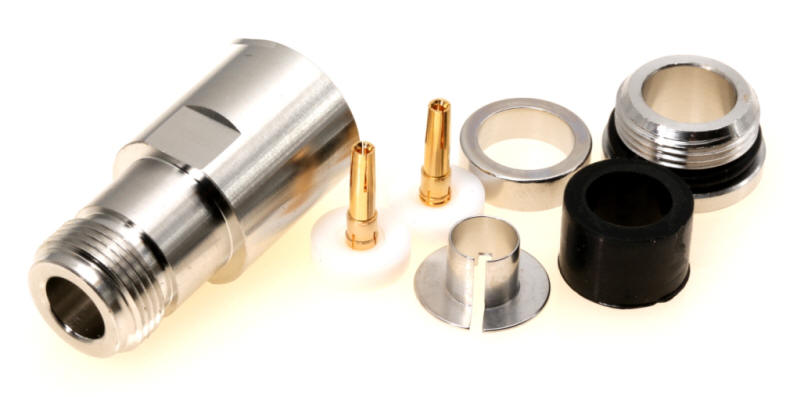 N-Buchse (lötfrei) für Ecoflex, Aircom u.a.