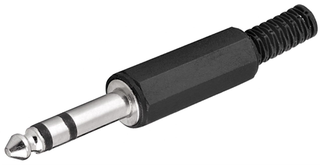 6,35 mm Klinkenstecker 3-polig
