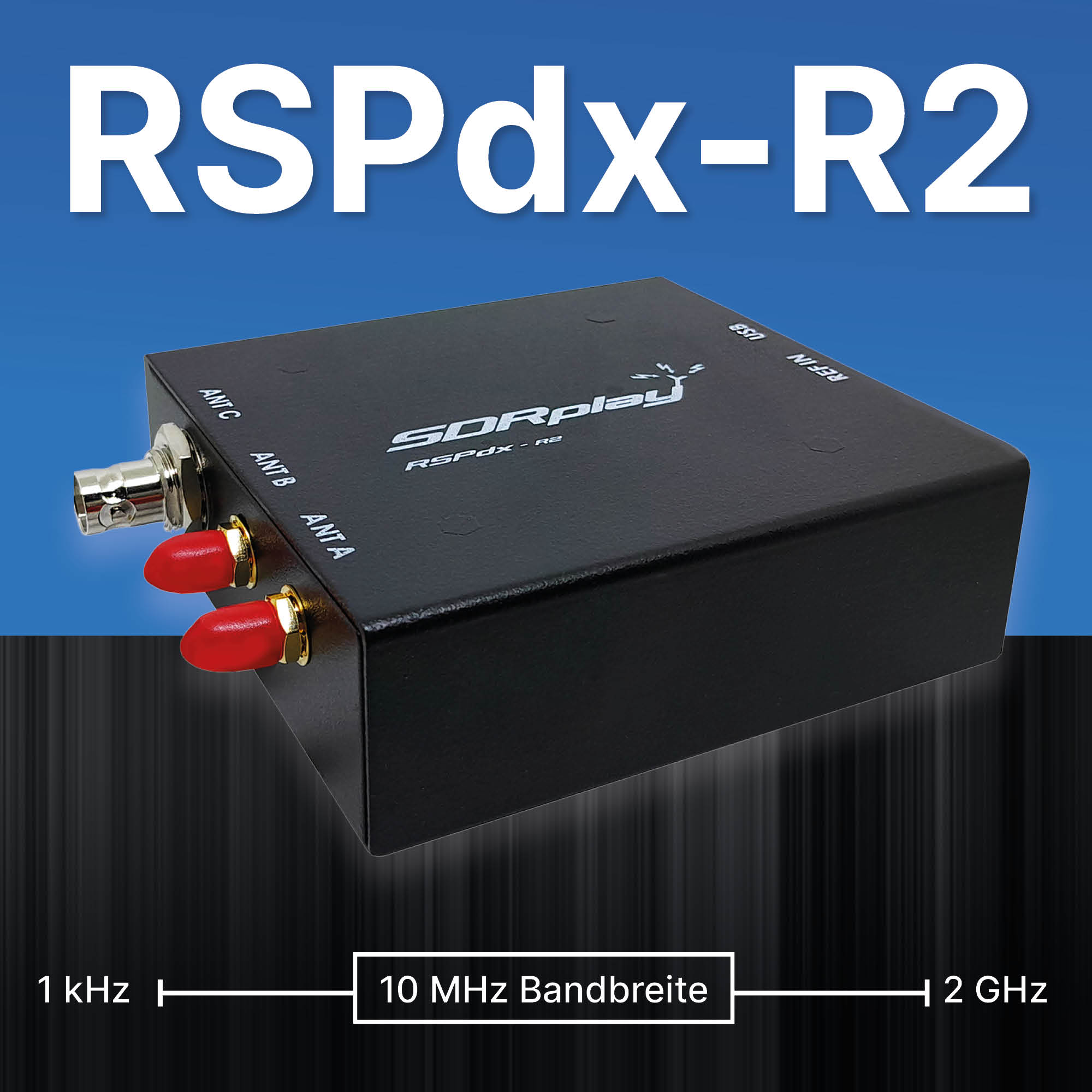 SDRplay RSPdx-R2 SDR-Empfänger 1 kHz bis 2 GHz
