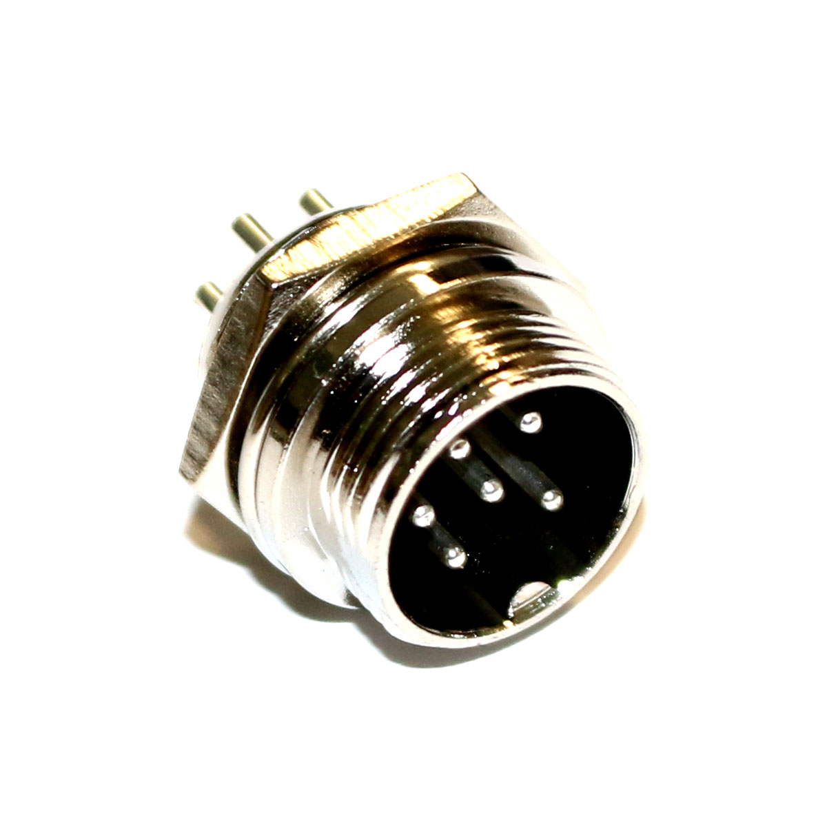 Mikrofonstecker Einbaubuchse 6-polig