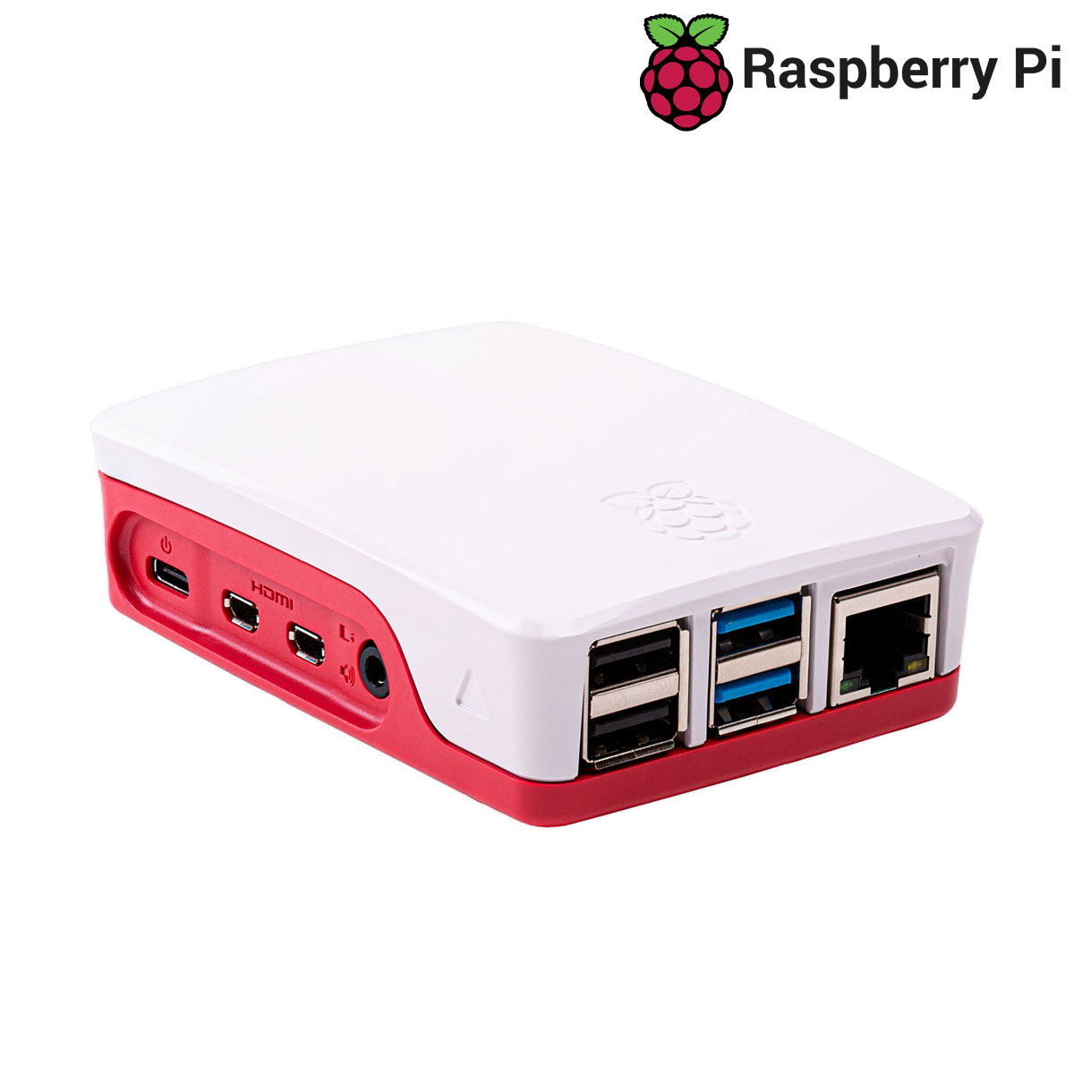 offizielles Raspberry Pi 4 Gehäuse (rot/weiß)