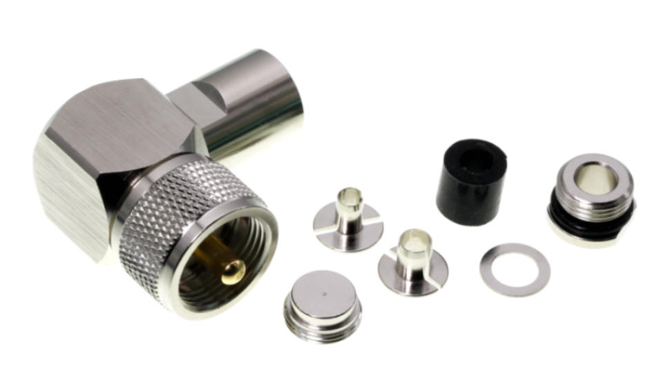 UHF- Winkelstecker für 5-6 mm Koaxialkabel