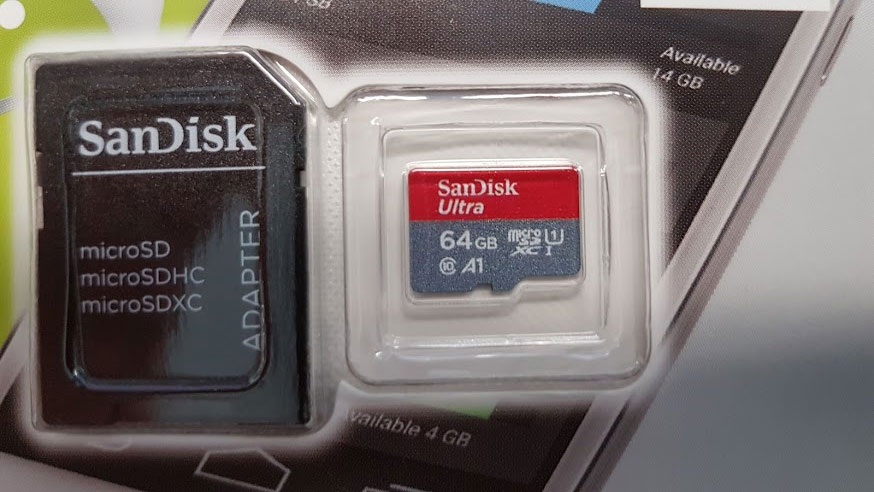 SanDisk Ultra Micro-SDHC Card 64GB A1 Class 10 (100 MB/s)
