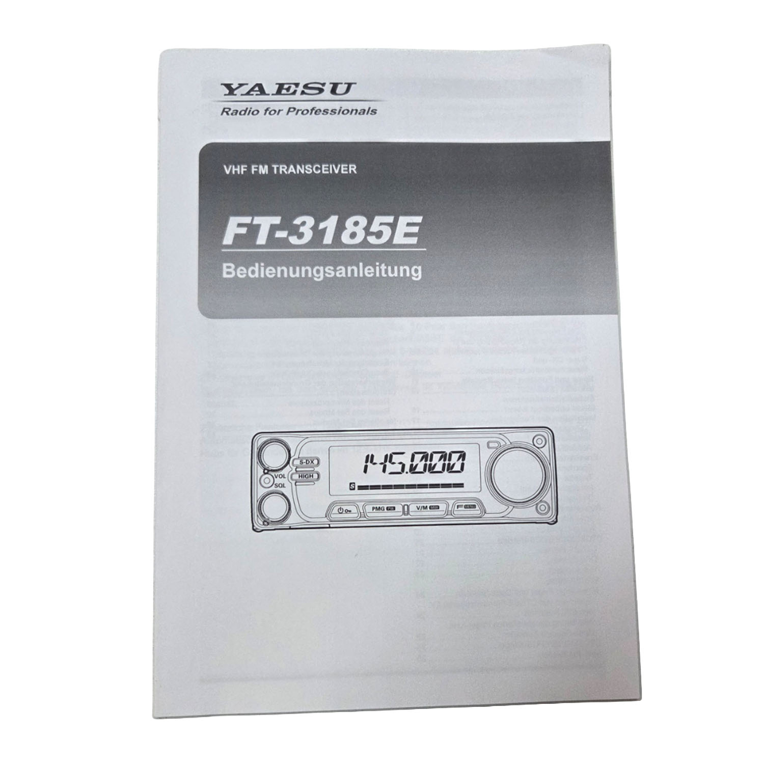 FT-3185 Bedienungsanleitung