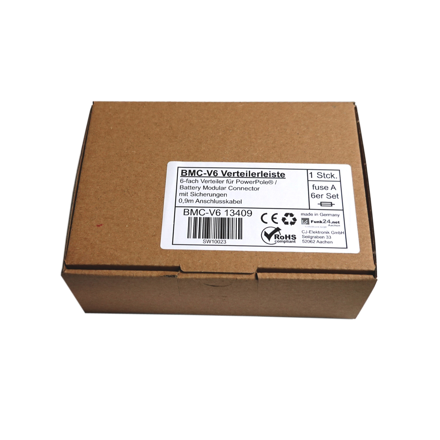 BMC-V6 Verteilerleiste 6-fach für PowerPole®