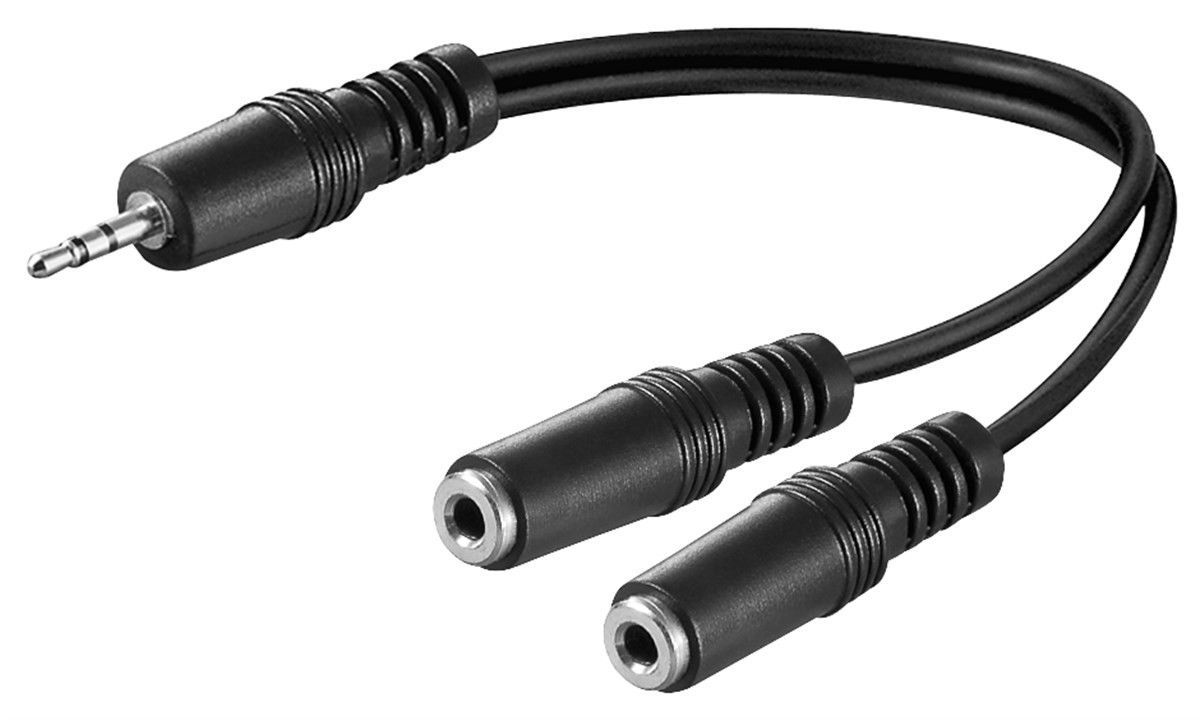 Klinkenstecker Y-Kabel 3,5mm stereo