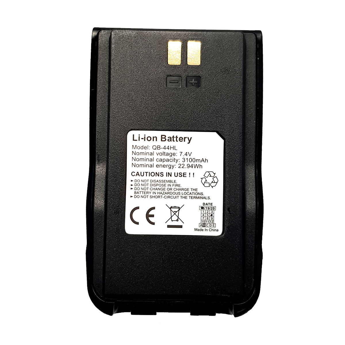 Anytone QB-44HL 3100mAh Akku ohne USB-C